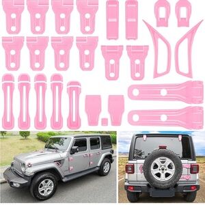 Pink Car Decoration Kit